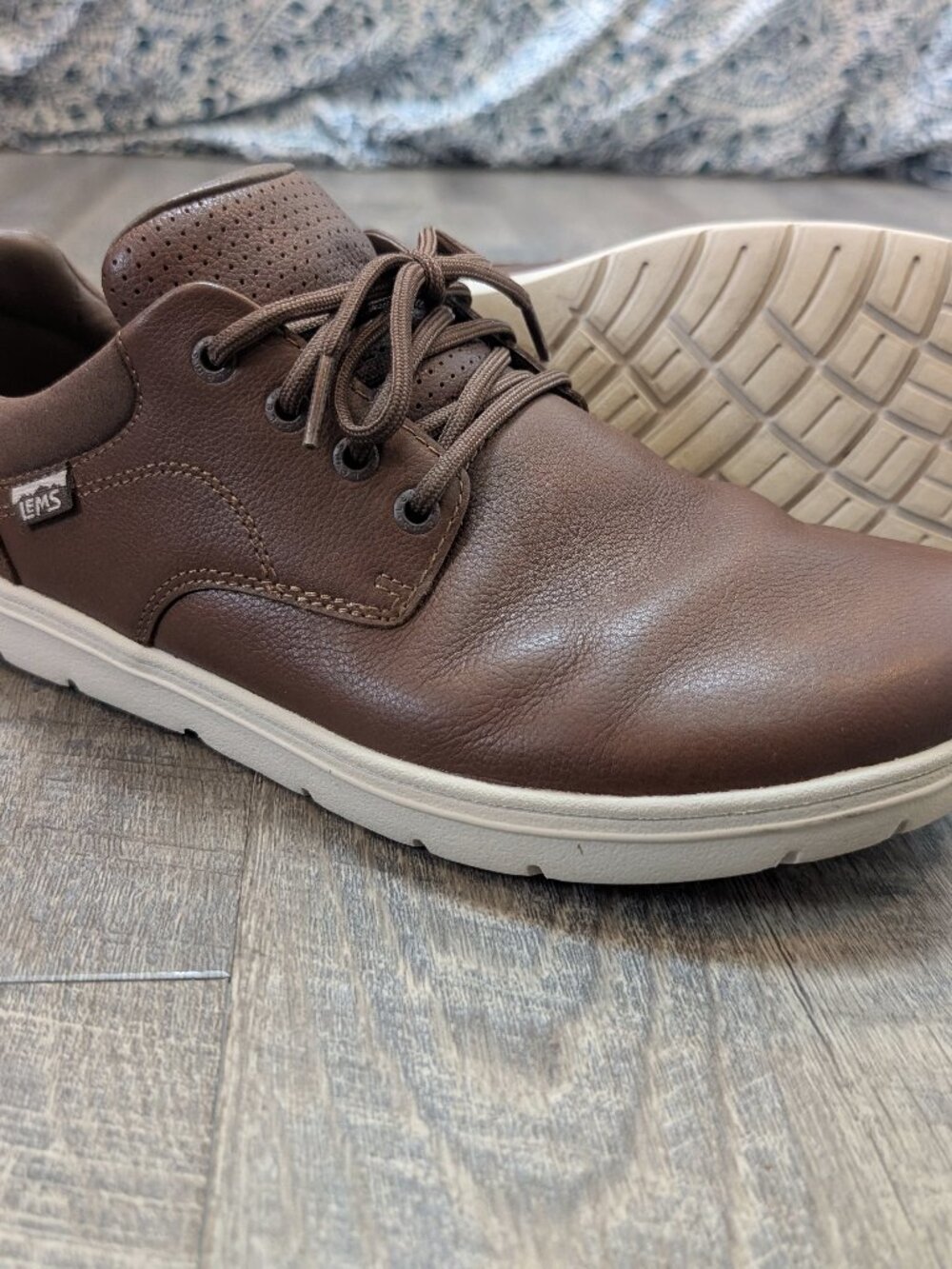 Lems Nine2Five Leather Oxford Shoes Espresso Size 13 Zero Drop Wide Toe Box